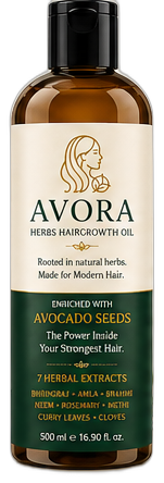 Avora Herbs Hairgrowth Oil, 500ml bottle